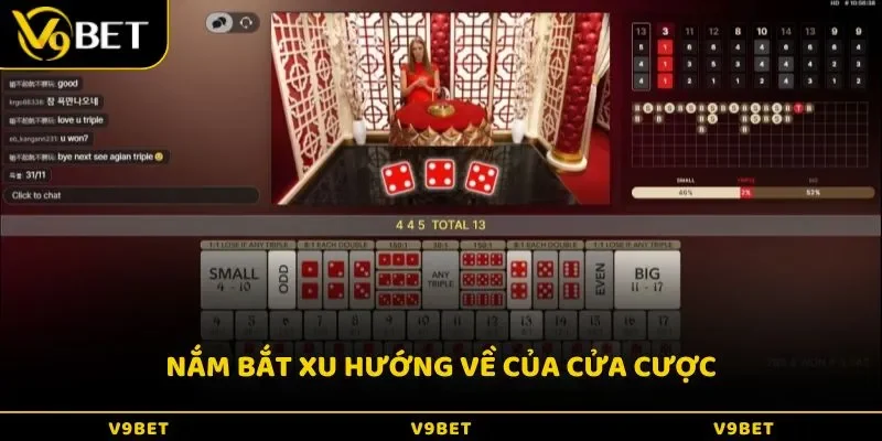 Nắm bắt xu hướng về của cửa cược
