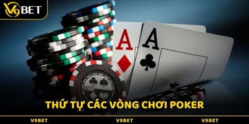Thứ tự các vòng chơi trong game casino Poker